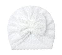 MZRAN Baby Turban Hat With Bowknot Decors Soft & Comfortable Fetal Caps Elastic Bonnet Trend Headwrap For Newborns Baby Turban Hat Elastic Headwrap