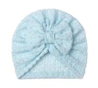 MZRAN Baby Turban Hat With Bowknot Decors Soft & Comfortable Fetal Caps Elastic Bonnet Trend Headwrap For Newborns Baby Turban Hat Elastic Headwrap