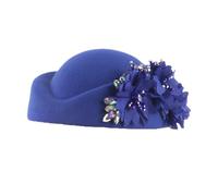 MZRAN Beads Flower Berets Hat For 1920s Cocktail Party Flapper All Matching Fascinator Hat Theme Party Costume Accessory