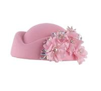 MZRAN Beads Flower Berets Hat For 1920s Cocktail Party Flapper All Matching Fascinator Hat Theme Party Costume Accessory