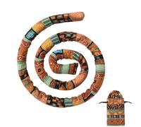 MZRAN Boho Bendable Spiral Hair Bands Ties Dreadlock with Iron Wire Hair Accessories for Women Dreadlock Accessories