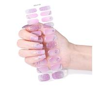 MZRAN Butterfly Gels Nails Stickers Nails Polish Strips Gels Nails Wraps Waterproof Gels Nails Strips Manicures Stickers