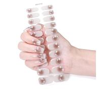 MZRAN Butterfly Gels Nails Stickers Nails Polish Strips Gels Nails Wraps Waterproof Gels Nails Strips Manicures Stickers