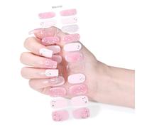 MZRAN Butterfly Gels Nails Stickers Nails Polish Strips Gels Nails Wraps Waterproof Gels Nails Strips Manicures Stickers