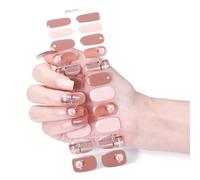 MZRAN Butterfly Gels Nails Stickers Nails Polish Strips Gels Nails Wraps Waterproof Gels Nails Strips Manicures Stickers