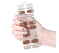 MZRAN Butterfly Gels Nails Stickers Nails Polish Strips Gels Nails Wraps Waterproof Gels Nails Strips Manicures Stickers