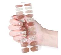 MZRAN Butterfly Gels Nails Stickers Nails Polish Strips Gels Nails Wraps Waterproof Gels Nails Strips Manicures Stickers