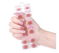 MZRAN Butterfly Gels Nails Stickers Nails Polish Strips Gels Nails Wraps Waterproof Gels Nails Strips Manicures Stickers