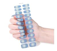 MZRAN Butterfly Gels Nails Stickers Nails Polish Strips Gels Nails Wraps Waterproof Gels Nails Strips Manicures Stickers
