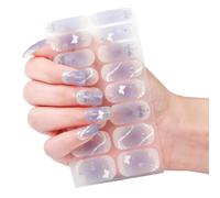 MZRAN Butterfly Nails Art Sticker Waterproof Gels Nails Strips Nails Polish Sticker Nails Wraps Nails Art Decoration for Woman