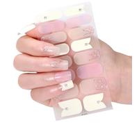 MZRAN Butterfly Nails Art Sticker Waterproof Gels Nails Strips Nails Polish Sticker Nails Wraps Nails Art Decoration for Woman