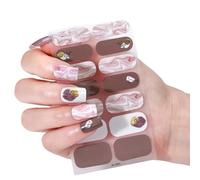 MZRAN Butterfly Nails Art Sticker Waterproof Gels Nails Strips Nails Polish Sticker Nails Wraps Nails Art Decoration for Woman