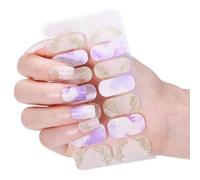 MZRAN Butterfly Nails Art Sticker Waterproof Gels Nails Strips Nails Polish Sticker Nails Wraps Nails Art Decoration for Woman
