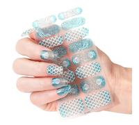 MZRAN Butterfly Nails Art Sticker Waterproof Gels Nails Strips Nails Polish Sticker Nails Wraps Nails Art Decoration for Woman
