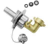 MZRAN Campers Water Tanks Filler Accessory Set Sandproof Metal Inlet For Road Camping Adventures Fill Inlet