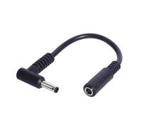 MZRAN Compact DC4.5x3.0mm Charging Cable Female to Male 90 Degree Bend 15cm Extension for Laptop Power Cord Wire Laptop Power Cable