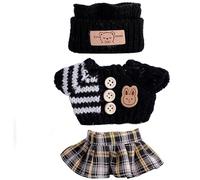 MZRAN Creative Doll Clothes 17cm Plush Accessory Easy Change Design Sweater Pants Hat for Kids Pretend Play Toy Wear Anime Outfit