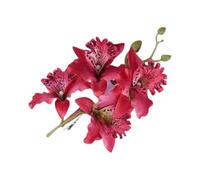 MZRAN Cute Artificial Sweet Hair Clip Lovely Flower Barrette Cymbidium Hairpins Barrettes Girls HairPins 2000s Trend