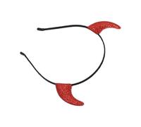 MZRAN Devil Horn Headband For Adult With Glittering Powder Cosplay Costume Hairhoop Halloween Party Hairband Festival Headwear Punk Hairband