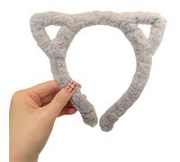 MZRAN Ears Hairband Wide Plush Furry Cats Ear Theme for Casual Wear Idol Concert Prom Carnivals Lovely Props Makeup Headpiece