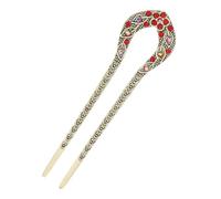 MZRAN Elegant Crystal Filigree Hair Stick Buyao for Girls Ancient Chinese Hairpin Traditional Hanbiuk Decorative Cosplay