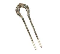 MZRAN Elegant Crystal Filigree Hair Stick Buyao for Girls Ancient Chinese Hairpin Traditional Hanbiuk Decorative Cosplay