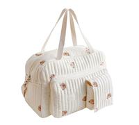 MZRAN Embroidery Baby Diaper Storage Bag Portable Handbag With Multifunctional Compartment For Daily Outings And Short Trip Large Capacity Baby Nappy Bag
