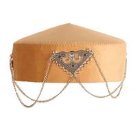 MZRAN Ethnic Fringed Kazakh Hat Tradition And Modernity Headwear For Culture Lover And Event Participants