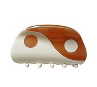 MZRAN Fashion Hair Claw Clips Medium Yin Yang Style Hair Clips Color Matching Grip Pin Claw Clamp for Thick Hair Women Girls