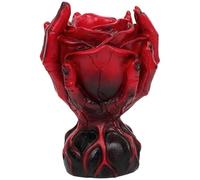 MZRAN Halloween Flower Vases With Rose Skull Statue Resins Arrangements Container Holiday Table Centerpieces Decoration Artistic Skull Holders