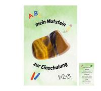 MZRAN Handmade Tigers Eye Art Set With Self-Adhesive Base For Classroom Activities & Sustainable School Gifts Tigers Eye Stone Back To Schools Gift