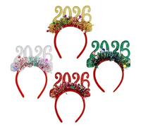 MZRAN Hard Wearing Christmas Head-dress 4PCS Assorted Styles Father Hat Deer Deer Horn For Holiday Gatherings School Activity Party Headbands