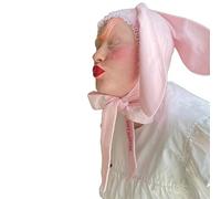 MZRAN Hat Long Ears Photo Props New Year Lace Halloween Hat Adults Kids Horn Ears Halloween Skull