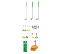 MZRAN Indoor/Outdoor Childrens Golf Set With Swing Aid Putting Green & 3 Training Globes Safe Polystyrene Athletic Gear