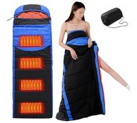 MZRAN Insulated USB Electric Slumbering Bag For Backpacking Fishing Backpacking Soft Polyster Fabric Modifiable Warmth Control Hiking Adventure Electric Slumbering Bag