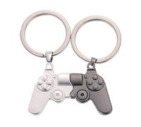 MZRAN Keychain Keyrings For Women Girls, 2 Pcs Funny Couple Gamers Keychain Game Controller Magnet Keychain for Girlfriend Boyfriend Valentine's Day Gaming Gift
