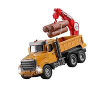 MZRAN Kids Pretend Play Mixer Truck With Flashing Lights Sound Effects Alloy Frame ABS Safe Learning Activity Toy Sound Light Educational Construction Toy