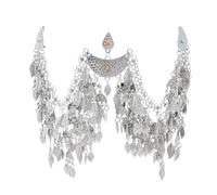 MZRAN Light weight Durability Headwear Alloys Leaves Headpiece Wedding Tassels Headwear Suitable for Fashionable Women