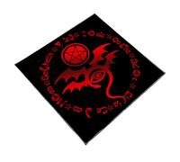 MZRAN Machine Washable Tarots Table Covers Mystical Symbols Soft Velvets Meditations Aid Spiritual Ceremonies Travel Friendly Tarots Ritual Cloth