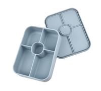 MZRAN Microwaveable Food Container 5 Divided Compartments Sauce Cup Leak Proof Design for Picnics Work Lunches Spill Proof Lunch Box with Sauce Divider
