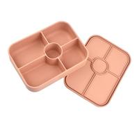 MZRAN Microwaveable Food Container 5 Divided Compartments Sauce Cup Leak Proof Design for Picnics Work Lunches Spill Proof Lunch Box with Sauce Divider