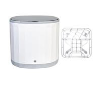 MZRAN Miniature Cup Washer For Small Space Dorms ABS Construction Cleaner With Holder Countertop Dishwasher Travel Friendly Cup Cleaning Machine