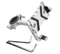 MZRAN Motorcycle Phone Holder Scooter Handlebar Mounted Mobile Cradles 360 Degree Rotating Shockproof Aluminum Stand Waterproof Holder For Motorcycles