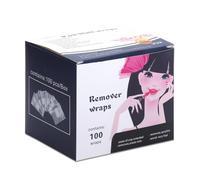 MZRAN nail stickers, 100 Pieces Nails Polished Remover Foil Wraps with Absorbent Pad for Easy Gel Removal Professional Nails