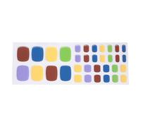 MZRAN nail stickers, Nails Stickers Gel Nails Wraps for Toes Easy Bake Designs with and Metallic Accents Nails