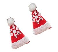 MZRAN Party Hair Clip Furry Santa Hat Headwear Glitter Hair Clip for Halloween Christmas Headpiece Party Supplies