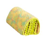 MZRAN Plush Small Animal Cave Bedding with Hygienic Mats, Winter Warm Habitat & Adventure Hideaway for Hedgehogs Chinchillas Instincts Small Animal Shelter