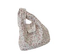 MZRAN Practical Floral Handbag Floral Printed Evening Bag Ergonomic Handle And Roomy Compartment For Daily Activities Print Travel Beach Bag