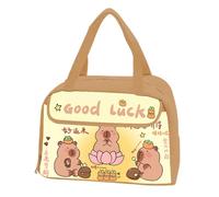 MZRAN Practical Thermal Food Bag with Animal Print Print Waterproof Lunch Bags for Kids Students Wipeable Surfaces Design Easy to Clean Anime Lunch Container