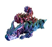 MZRAN Printed Stress Relief Dragon Fidgets Toy Versatile Flexible Design For Playful Interaction At Home Or On The Go Office Desk Dragon Ornament
